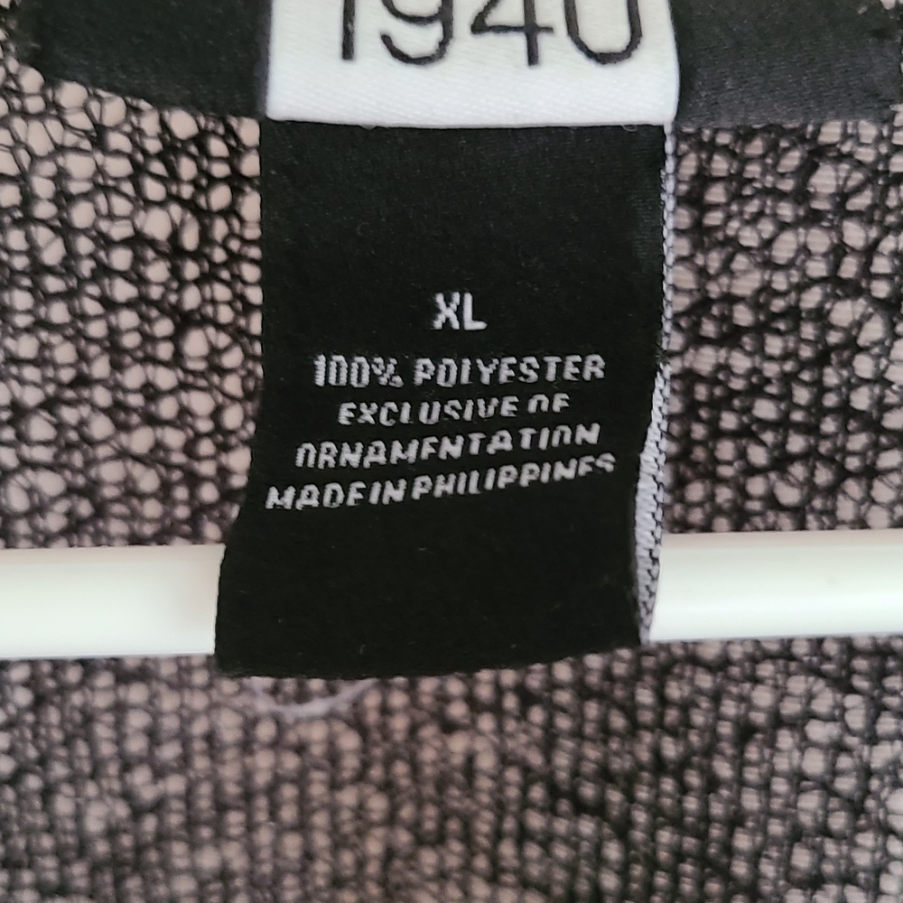 Womens, Black, Tie up, Cardigan XL - Picture 2 of 2